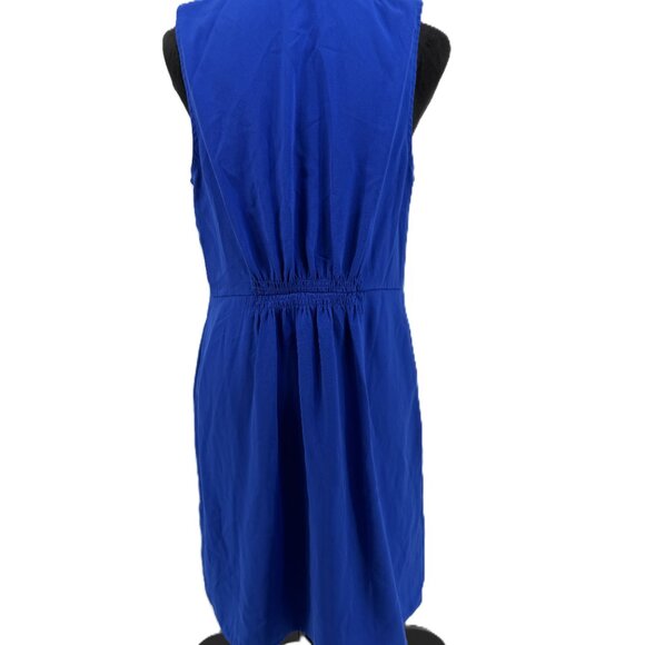 Nine West Royal Blue Sleeveless Collared Dress - Picture 5 of 5